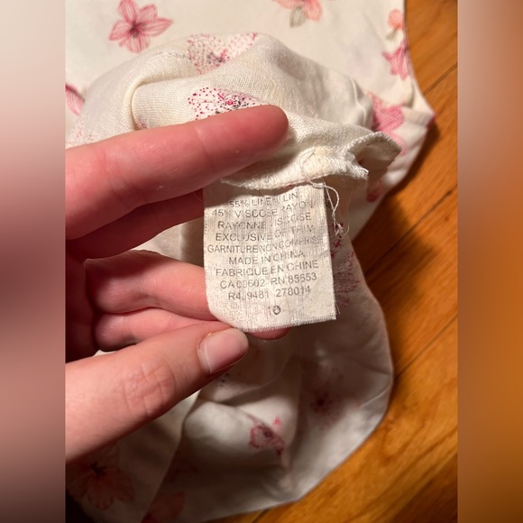 Floral Embroidered Linen Blend Tank - Picture 6 of 6